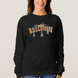 Sweatshirt Joyeux Halloween Chauve-Souris Araignée Effrayante