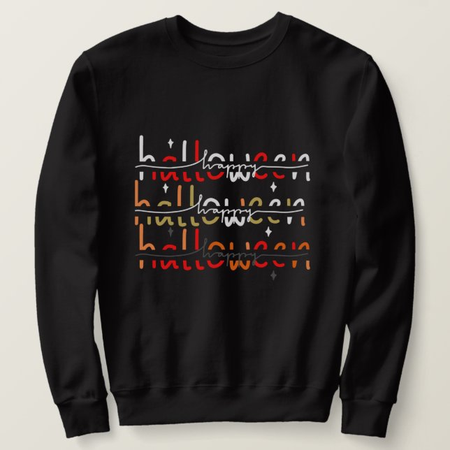 Sweatshirt Joyeux Halloween Hommes  (Design devant)