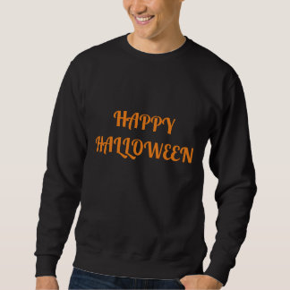 Sweatshirt Joyeux Halloween Hommes Orange Noir