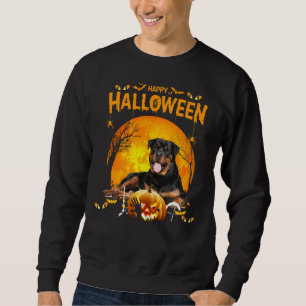 Sweatshirt Joyeux Halloween Rottweiler Chien Citrouille Costu