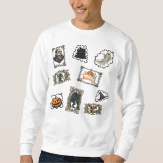 Sweatshirt Joyeux Halloween sur un fond Blanc