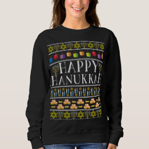 Sweatshirt Joyeux Hanoukka Fun Festive Famille Juive Ugly Chr
