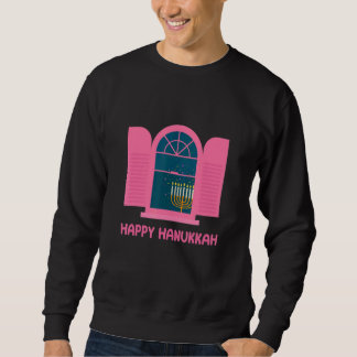 Sweatshirt Joyeux Hanoukka Menorah Latke Amour Et Éclairage L