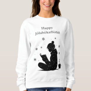 Sweatshirt Joyeux Jolabokaflod – Cadeau de la crue de livres