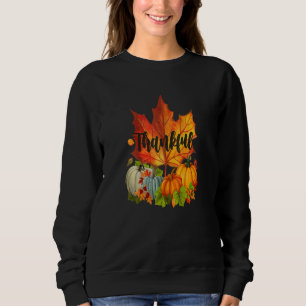 Sweatshirt Joyeux Jour d'Action de grâce Automne Automne Map