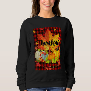 Sweatshirt Joyeux Jour d'Action de grâce Automne Automne Mapl