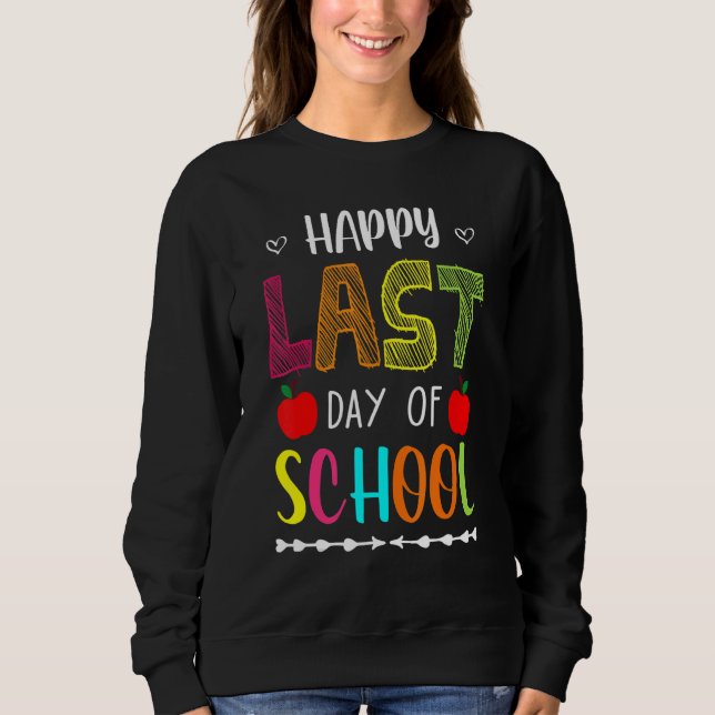 Sweatshirt Joyeux Jour De Pause Été À L'École Enseignant Frid (Devant)