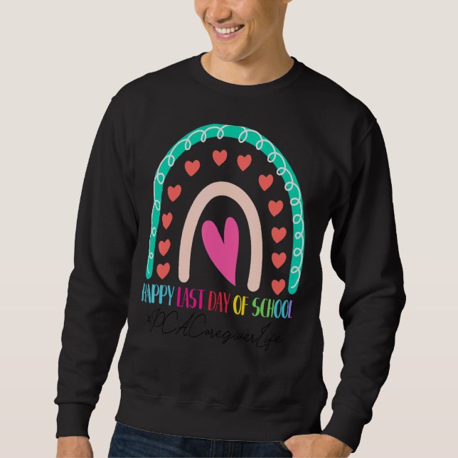 Sweatshirt Joyeux Jour Dernier École Arc-en-ciel (Devant)