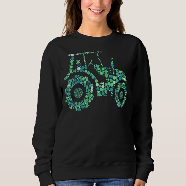 Sweatshirt Joyeux Jour Point Tracteur point mou (Devant)