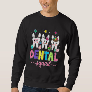 Sweatshirt Joyeux Lapin de Pâques Oreilles mignonnes Dentiste