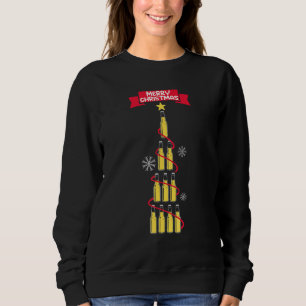 Sweatshirt Joyeux Noël Arbre Bière Joyeux Bièrmas Boisson Biè