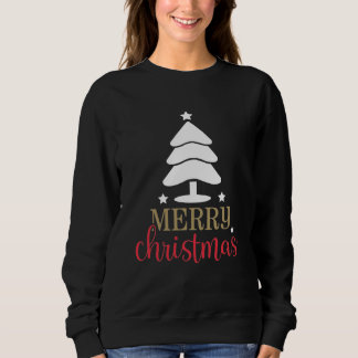 Sweatshirt Joyeux Noël Arbre de Noël Femmes