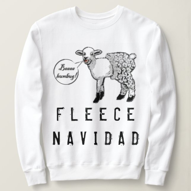 Sweatshirt Joyeux Noël Bah Humbug (Design devant)