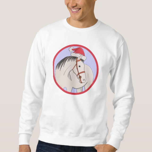Sweatshirt Joyeux Noël Cheval (Devant)