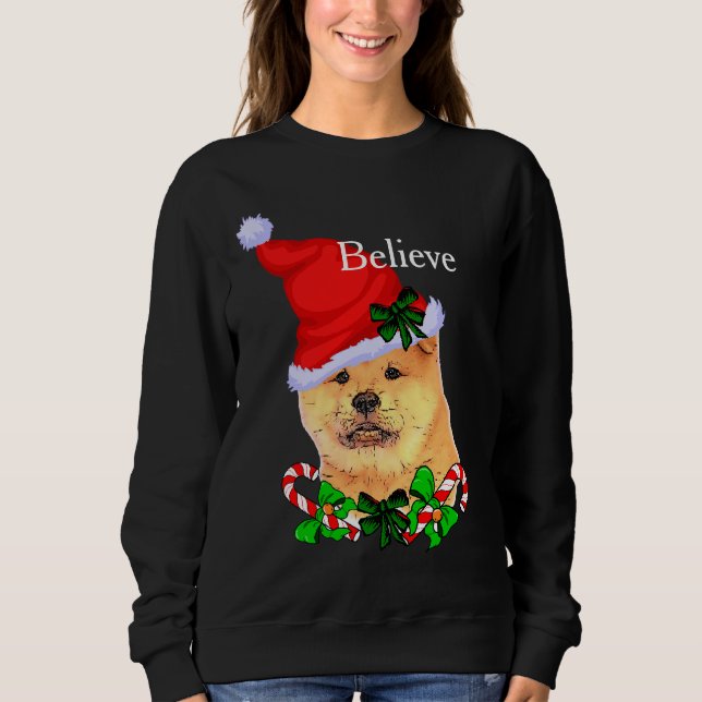 Sweatshirt Joyeux Noël Chow Chow (Devant)
