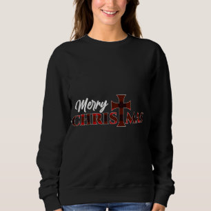 Sweatshirt Joyeux Noël - Christ Cross Religieux Noël Buff