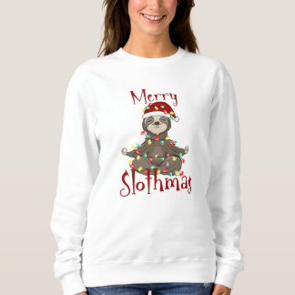 Sweatshirt Joyeux Noël de Noël de Slothmas