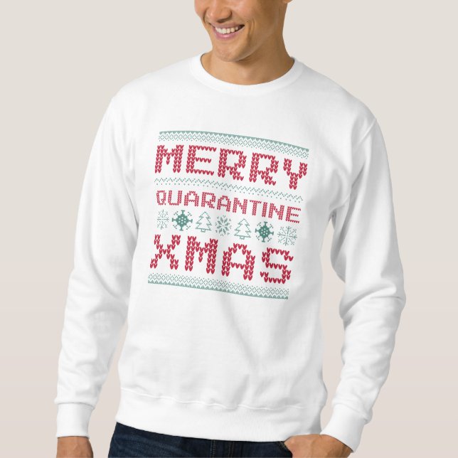 Sweatshirt Joyeux Noël de quarantaine (Devant)