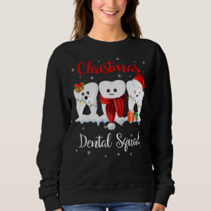 Sweatshirt Joyeux Noël Escouade dentaire Dentiste de dents S