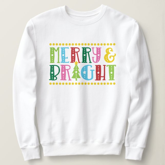 Sweatshirt Joyeux Noël et jour férié (Design devant)