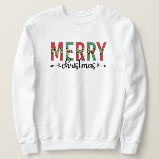 Sweatshirt Joyeux Noël Famille Noël Fête Cadeaux (Design devant)
