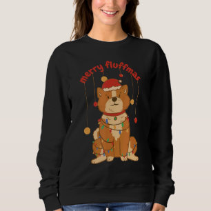 Sweatshirt Joyeux Noël Fluffy Chien Propriétaire Chien Chien