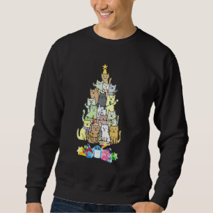 Sweatshirt Joyeux Noël Hommes Femmes Enfants Drôle Chat Chris