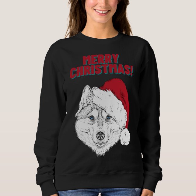 Sweatshirt Joyeux Noël Husky Style 1 (Devant)