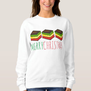 Sweatshirt Joyeux Noël Italien Arc en Ciel Sept Couches Cooki