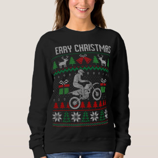 Sweatshirt Joyeux Noël Joyeux Vélo de Noël Course Père Noël X