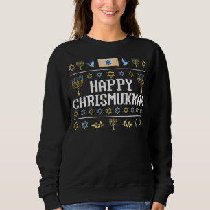 Sweatshirt Joyeux Noël juif Chrismukkah Hanoukka Chanuk