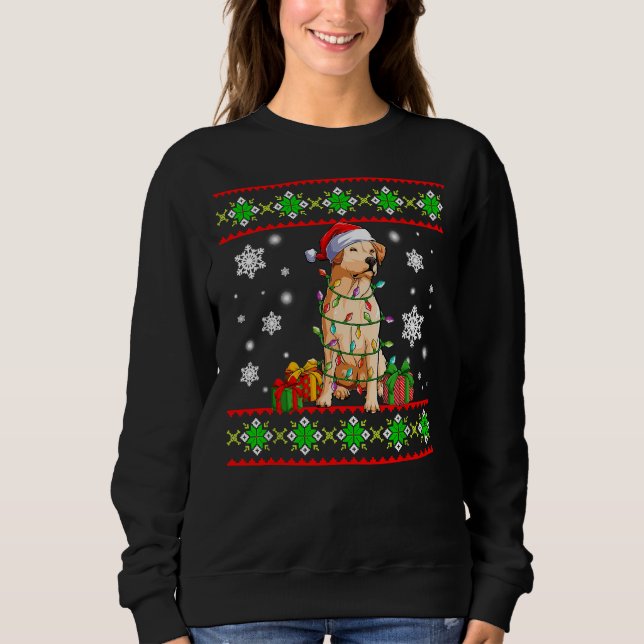 Sweatshirt Joyeux Noël Labrador Retriever (Devant)