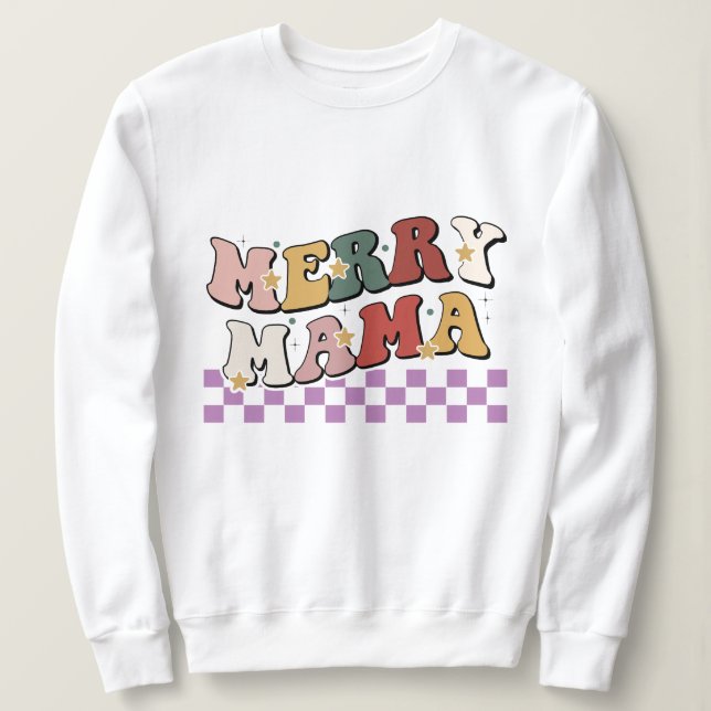 Sweatshirt Joyeux Noël maman (Design devant)