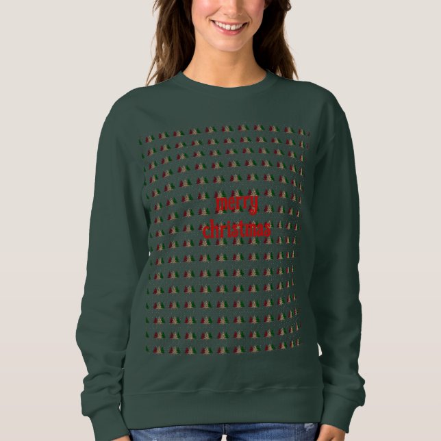 Sweatshirt Joyeux Noël Moderne & Élégant  (Devant)