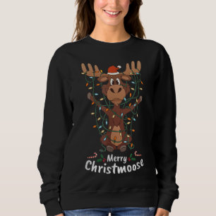 Sweatshirt Joyeux Noël Mooses Xmas Arbre Lumière