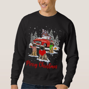 Sweatshirt Joyeux Noël Père Noël Reindeer Leonberger avec Rou