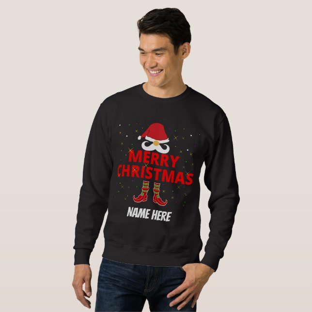 SWEATSHIRT JOYEUX NOËL PERSONNALISÉ  (Devant entier)