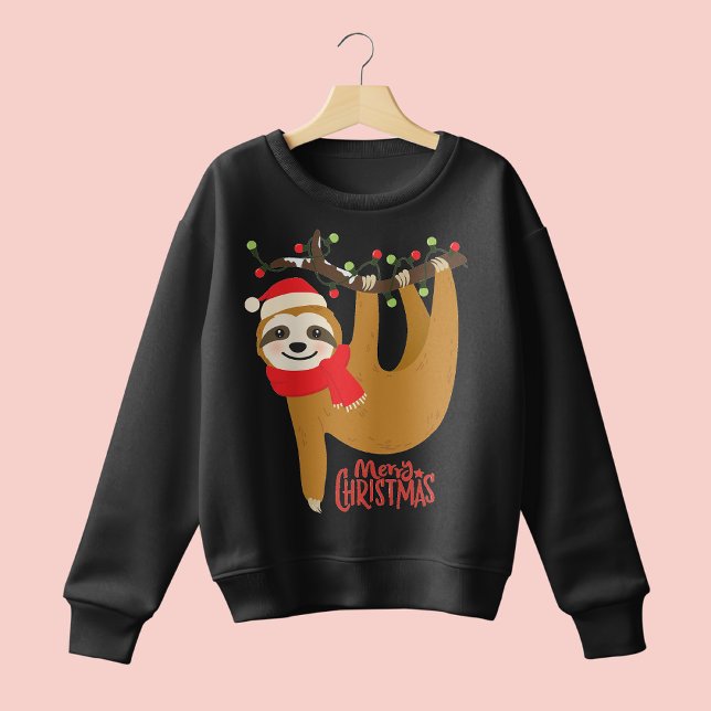 Sweatshirt Joyeux Noël Sloth | Vacances (Créateur téléchargé)