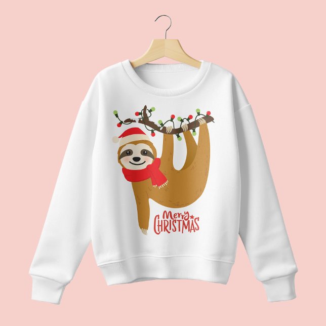 Sweatshirt Joyeux Noël Sloth | Vacances (Créateur téléchargé)