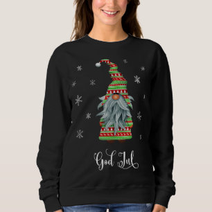 Sweatshirt Joyeux Noël suédois Dieu juil Tomte Gnome