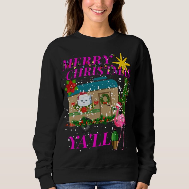 Sweatshirt Joyeux Noël Ya'll Southerners (Devant)