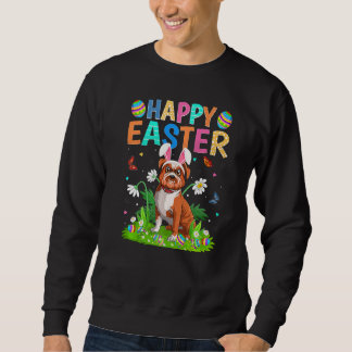 Sweatshirt Joyeux oeuf de lapin de Pâques Funny Bulldog diman