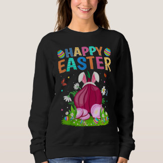 Sweatshirt Joyeux oeuf de lapin de Pâques Oignons amusants di
