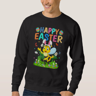 Sweatshirt Joyeux Oeuf Lapin de Pâques Drôle Bumble Bee Solei