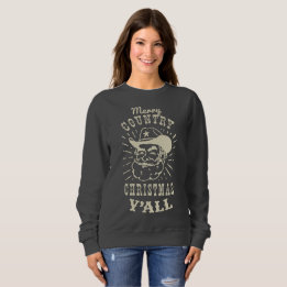 Sweatshirt Joyeux pays Noël Y'all| Bois arboricole