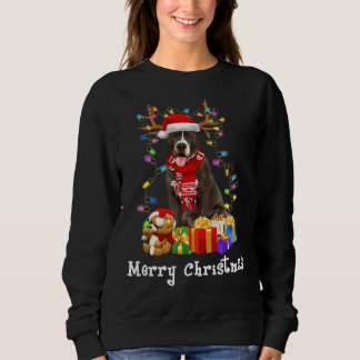 Sweatshirt Joyeux Pitmas Pit Bull Lover Noël