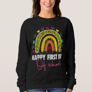 Sweatshirt Joyeux Premier Jour De L'École Enseignant Bébé Coe