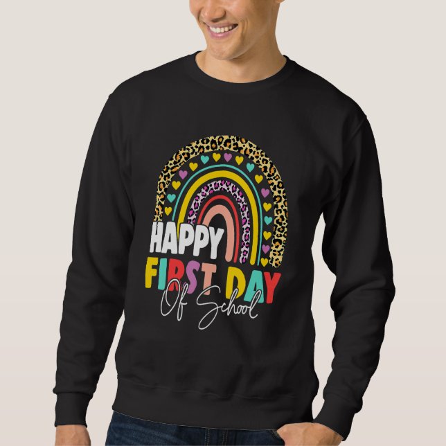 Sweatshirt Joyeux Premier Jour D'École Retour À L'École Arc-E (Devant)