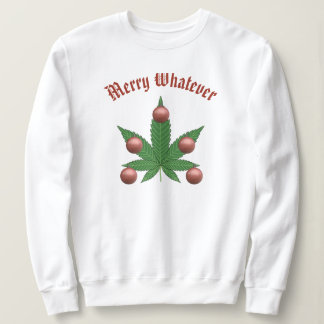 Sweatshirt Joyeux Quoiqu'il y ait de drôle Feuilles d'herbe A