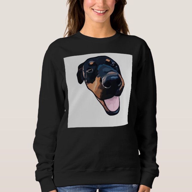 Sweatshirt Joyeux Rottweiler 35 (Devant)